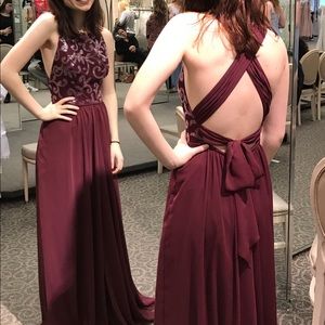Maroon Prom Dress